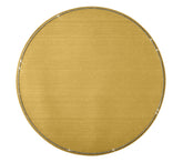 Silk Gold Round Placemat W/ Crystals